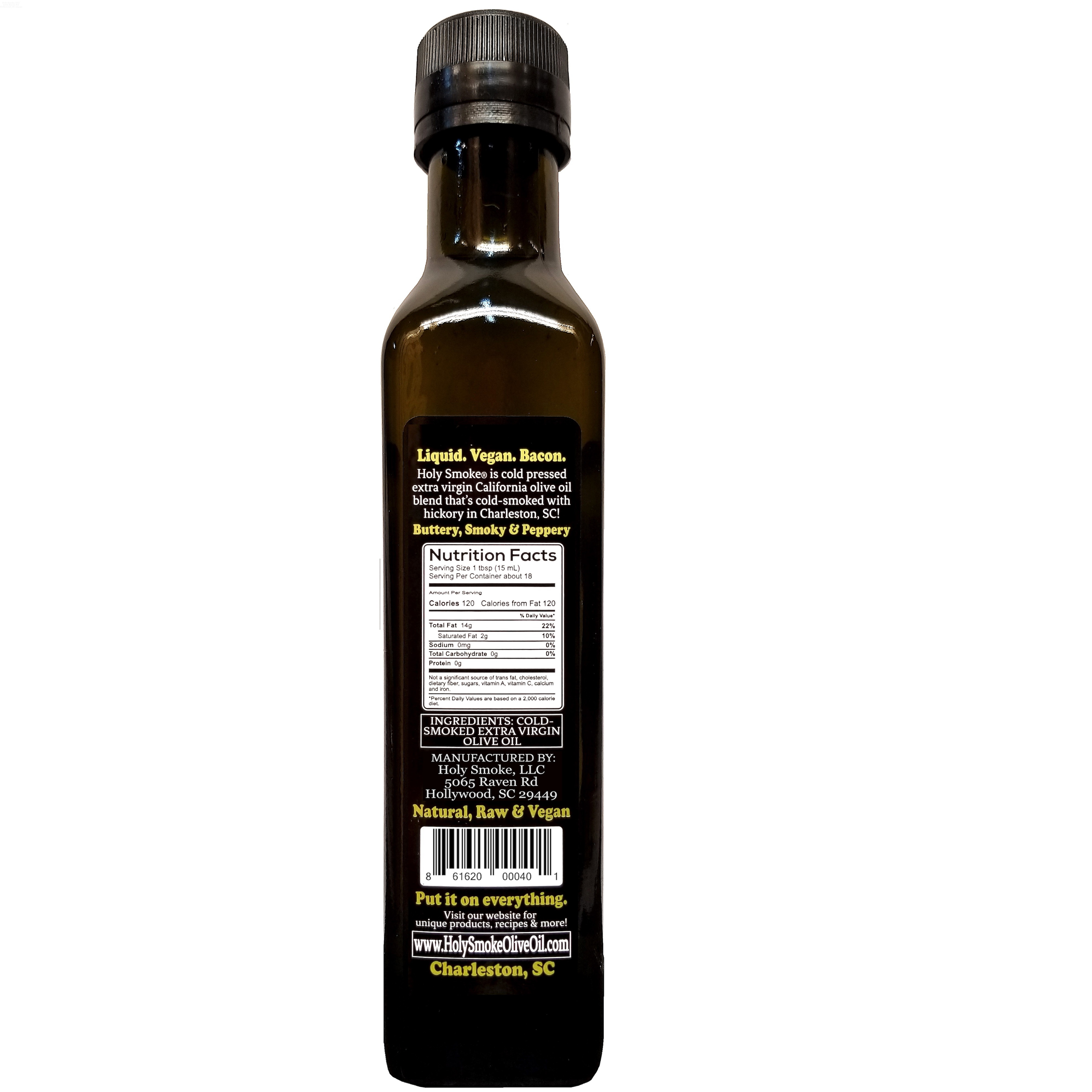 Holy Smoke – wholesale Olive oil – Hickory Smoked Extra Virgin Olive Oil1