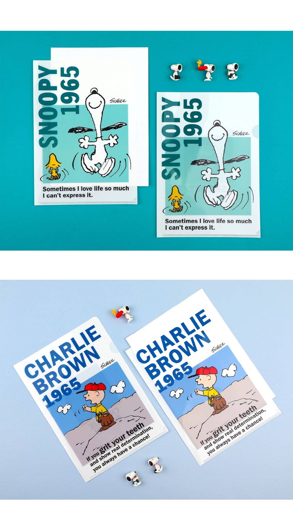 K-Wonderland - Wholesale Folders - Peanuts Folder /Snoopy/ Charlie Brown (2pcs/set)3
