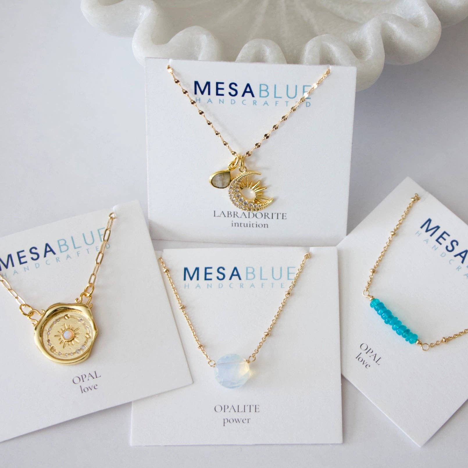 Mesa Blue - Vendita all'ingrosso Collana con ciondolo/pendaglio - Collana Celestiale in Labradorite1