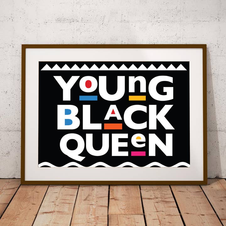 Young & Black Print for wholesale by Black is Gold