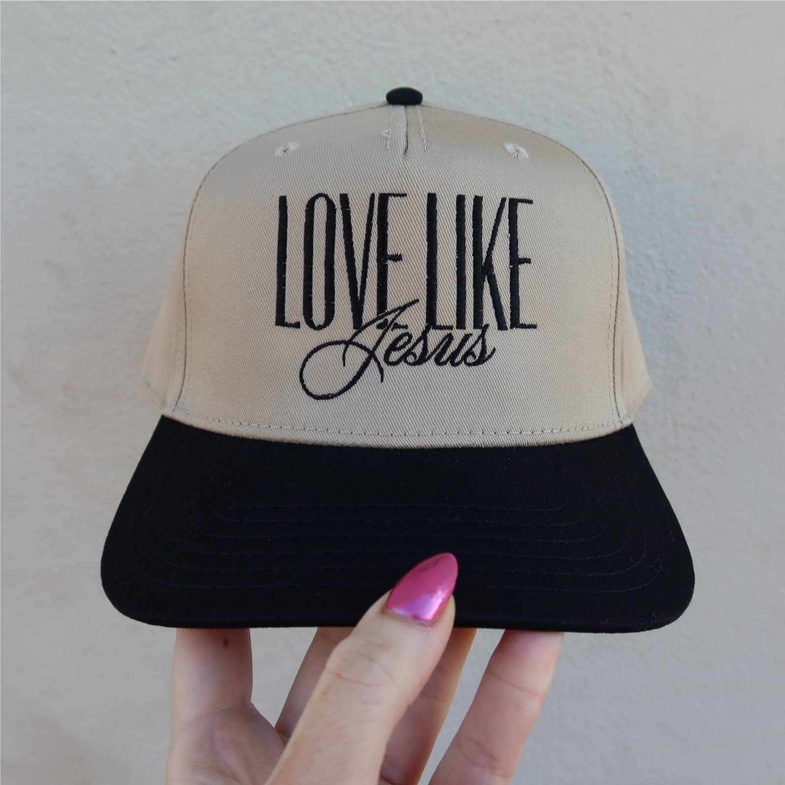 Made by Mariah - Wholesale Trucker Hat - Unisex - Love Like Jesus Vintage Trucker Hat3