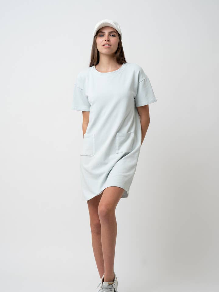 ELLE GREY - Wholesale Dress - Women's - CASUAL T-SHIRTS MINI DRESS