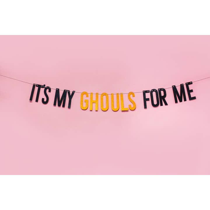 Banner da addio al nubilato per Halloween It's My Ghouls For Me per la vendita all'ingrosso da parte di Ninalem's Party