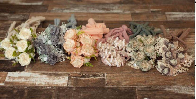 Heidy Berry - Venta al por mayor Cinta para el pelo - Bebés - Paquete multicolor de 12 diademas para recién nacido y bebé1