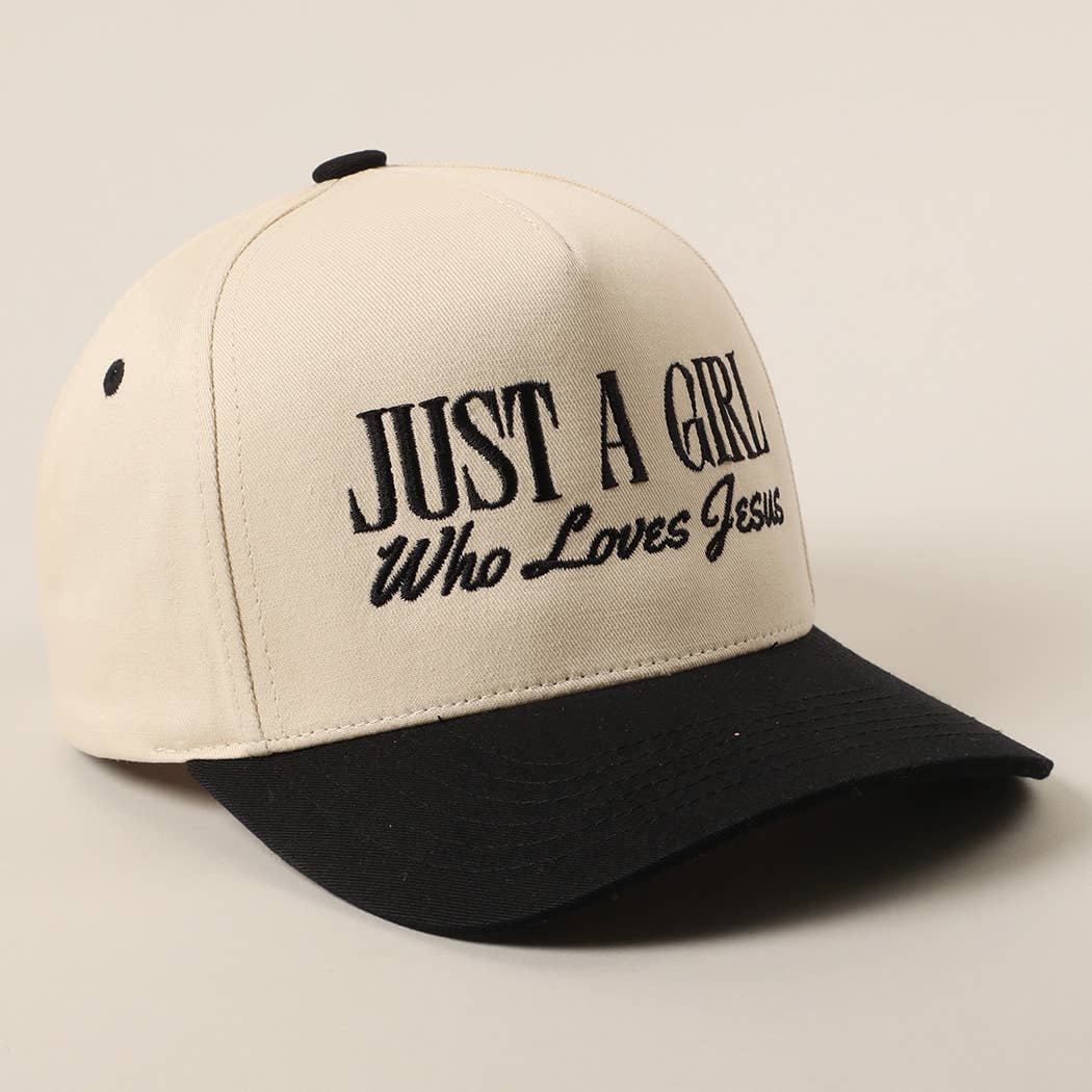 Fashion City - Wholesale Trucker Hat - Women's - Just A Girl Who Loves Jesus Embroidery Trucker Hat5