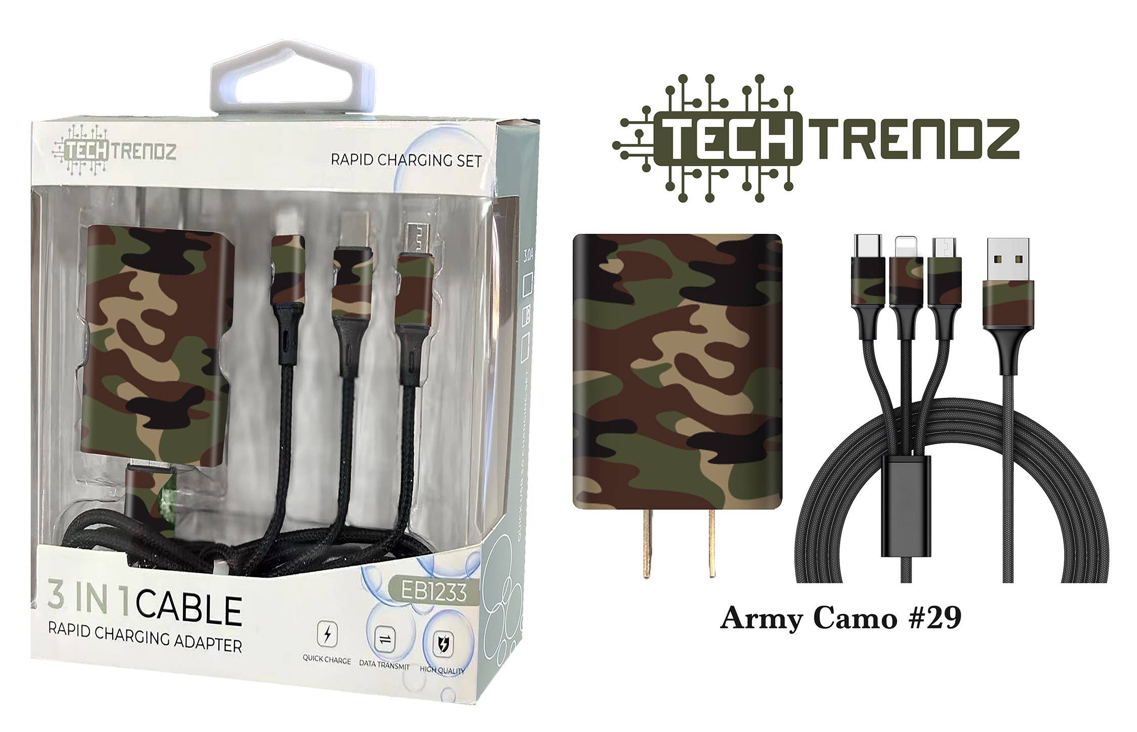Tech Trendz – wholesale Charging cable – Quick Charging All In One Set16