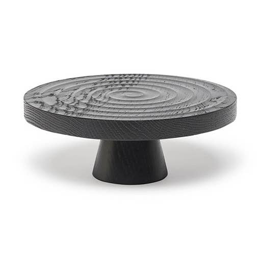 Kleine voedselstandaard in donker eiken voor wholesale door Dutchdeluxes International