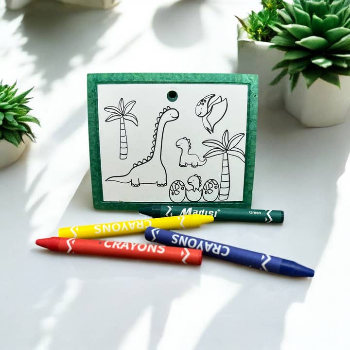 Bug and Bean Freshies - Wholesale Luchtverfrisser voor in de auto - Dames - Dino Kleurplaat Freshie