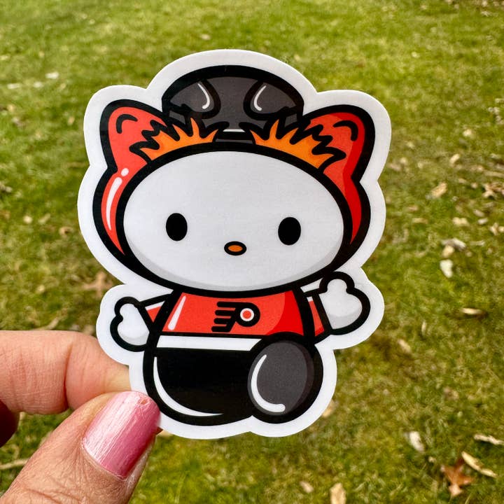 Fishbiscuit Designs - Wholesale Sticker - Gritty Kitty Cat Sticker