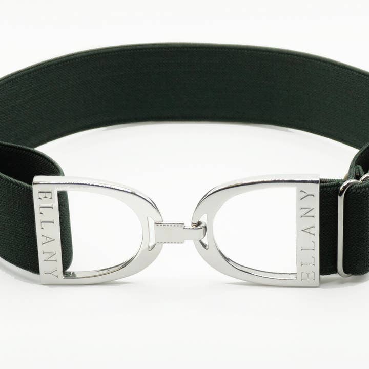 Hunter - 1.5" Silver Stirrup Elastic Belt for wholesale by Huston x Ellany