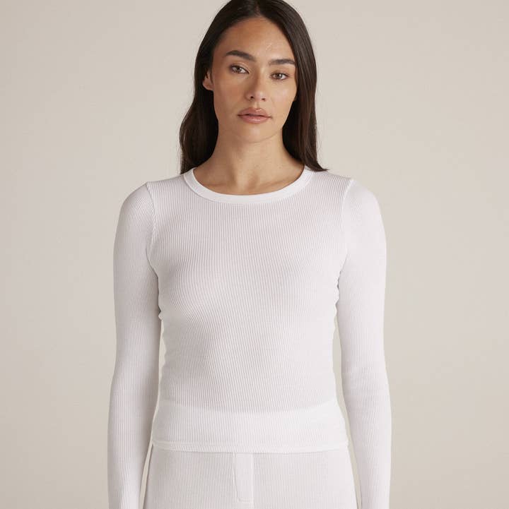 WHITE TIANA THERMAL TOP for wholesale on Faire0