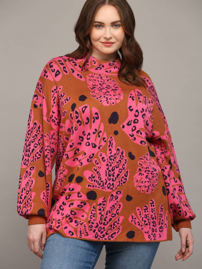 PULLOVER MIT STEHKRAGEN, BALLON, SLV, FW7197P für den Großhandel von FATE