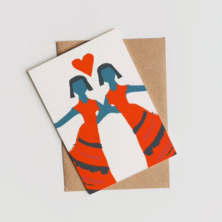 ANY OCCASION - HAPPY COUPLE GREETING CARD, LOVE, WEDDING, VA for wholesale by BLACKBIRD HOUSE