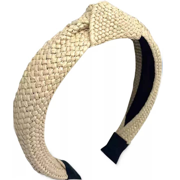 Embellish Your Life - Wholesale Fashion Headband - Women's - Woven Straw Top Knot Headband1