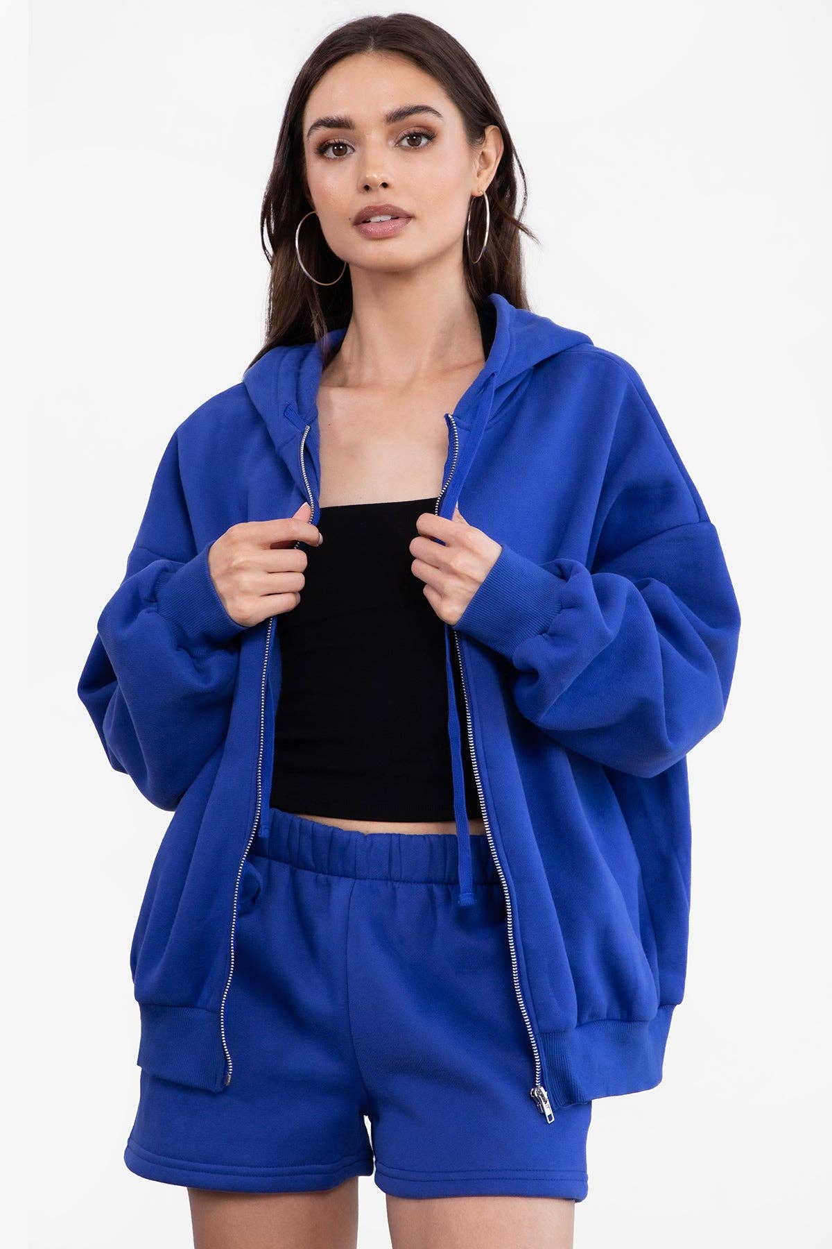 TICTOC - Wholesale Lounge Shorts - Women's - MOMO Plush Fleece Lounge High Waist Fleece Shorts54