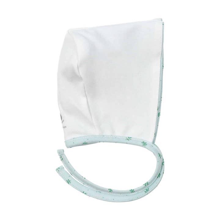 Verde Green Cotton Baby Bonnet with Floral Pattern for wholesale on Faire1