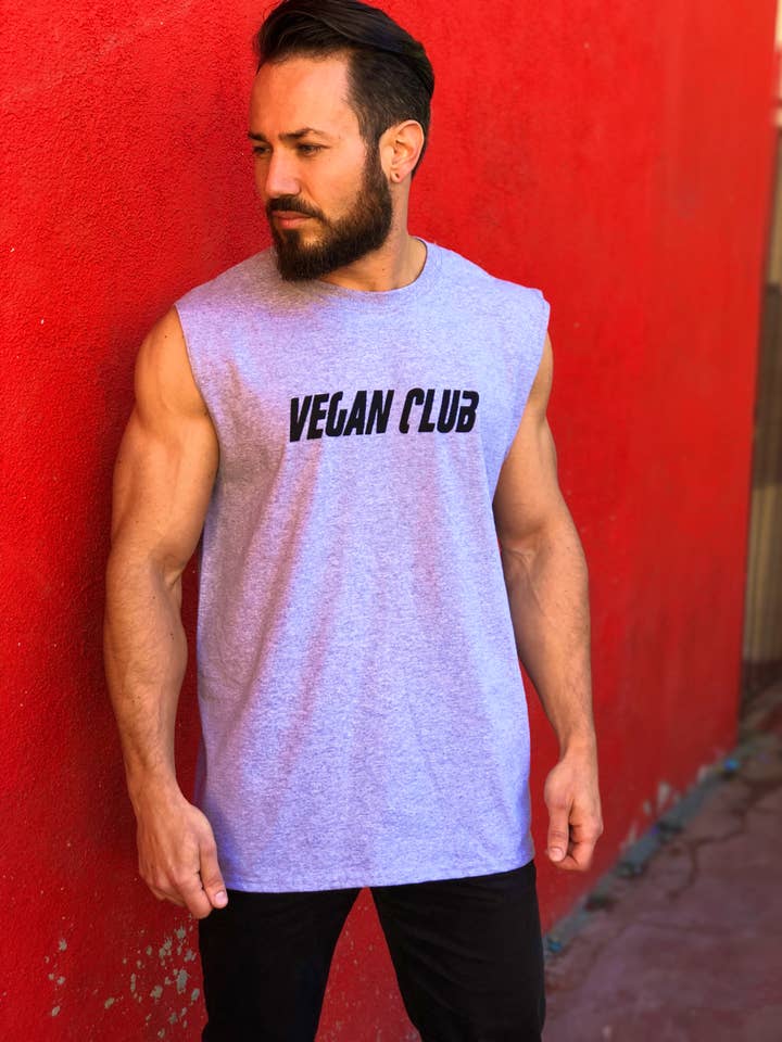 Muscle Tank T-shirt with Vegan Club T-shirt for wholesale by Vegan Club