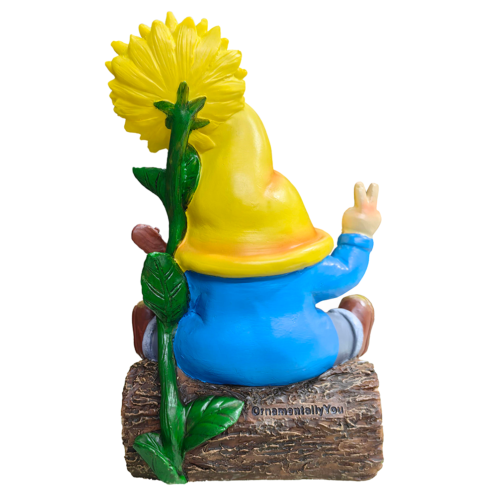 OrnamentallyYou - Wholesale Decorative Figurine - Bloom with Joy Sunflower Gnome 10" Garden Statue Figurine5