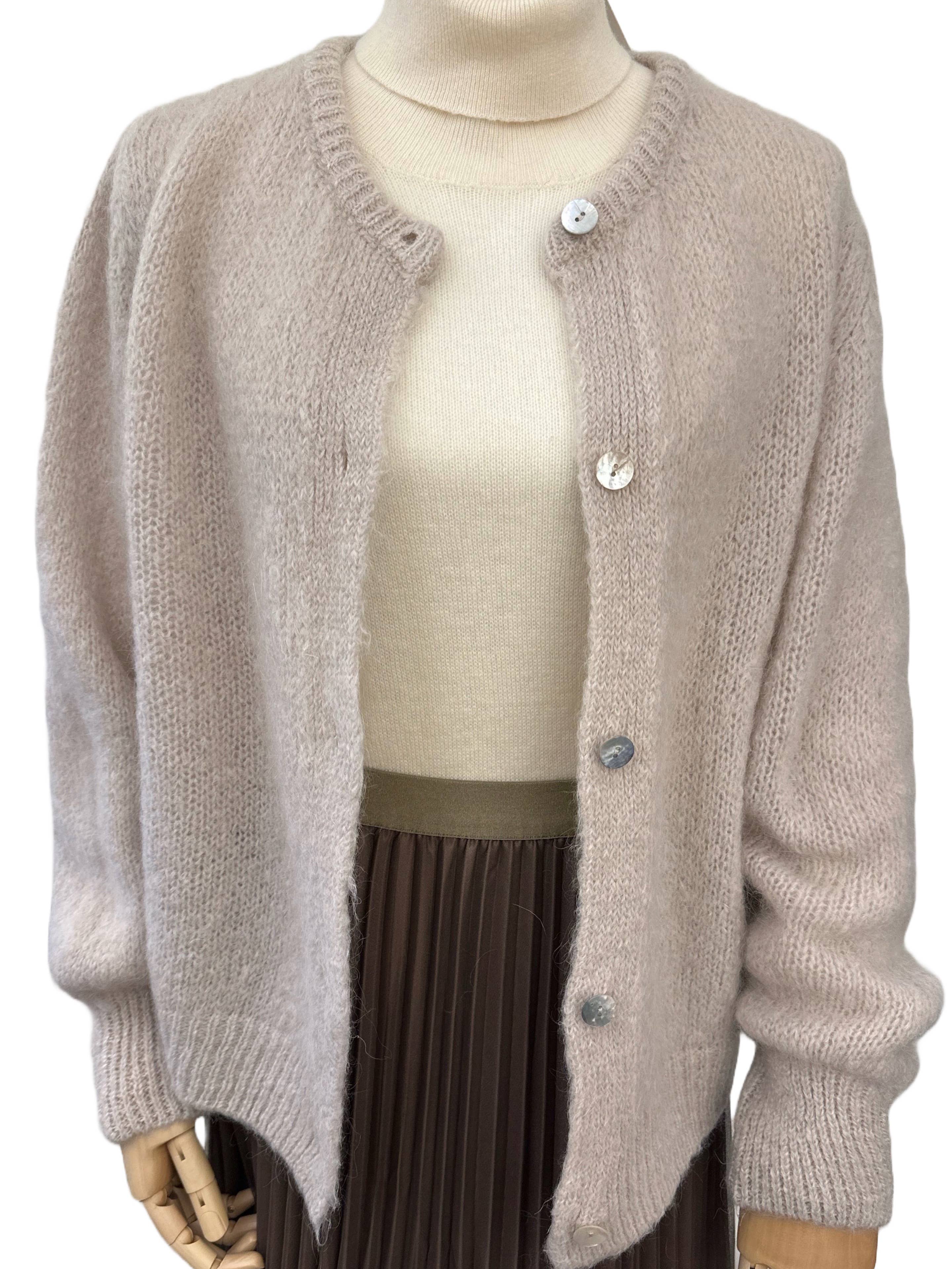 Orice – Großhandel Strickjacke – Damen – Langärmelige Baby-Mohair-Strickjacke von Orice7