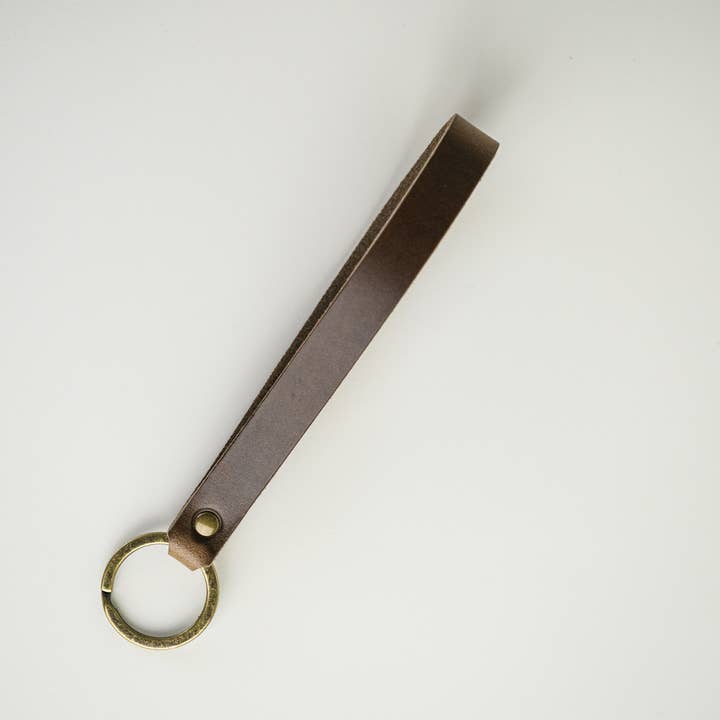 Wristlet Keychain - Natural Leather for wholesale by Choice Goods Co.