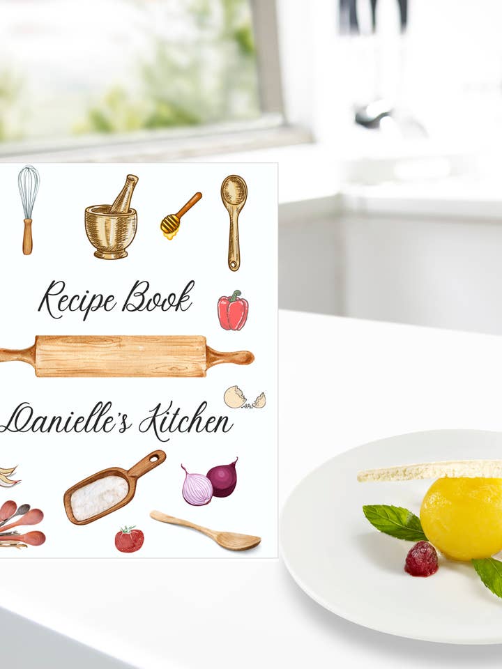 Personalized Recipe Book for wholesale by Bella Grace Planners