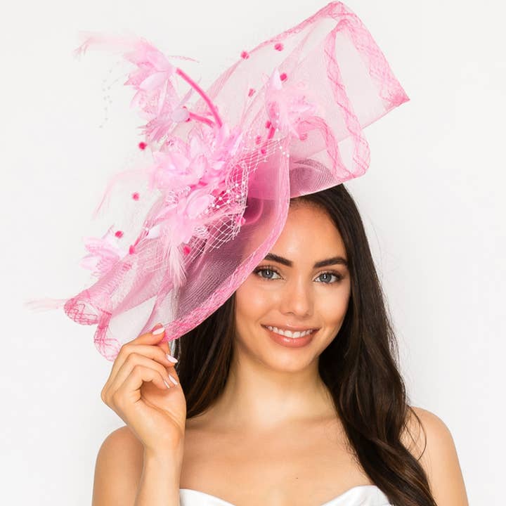 Floral Feathered Mesh Fascinator and other Purchase Wholesale fascinator hat base. Free Returns & Net 60 Terms on Faire trending on Faire.