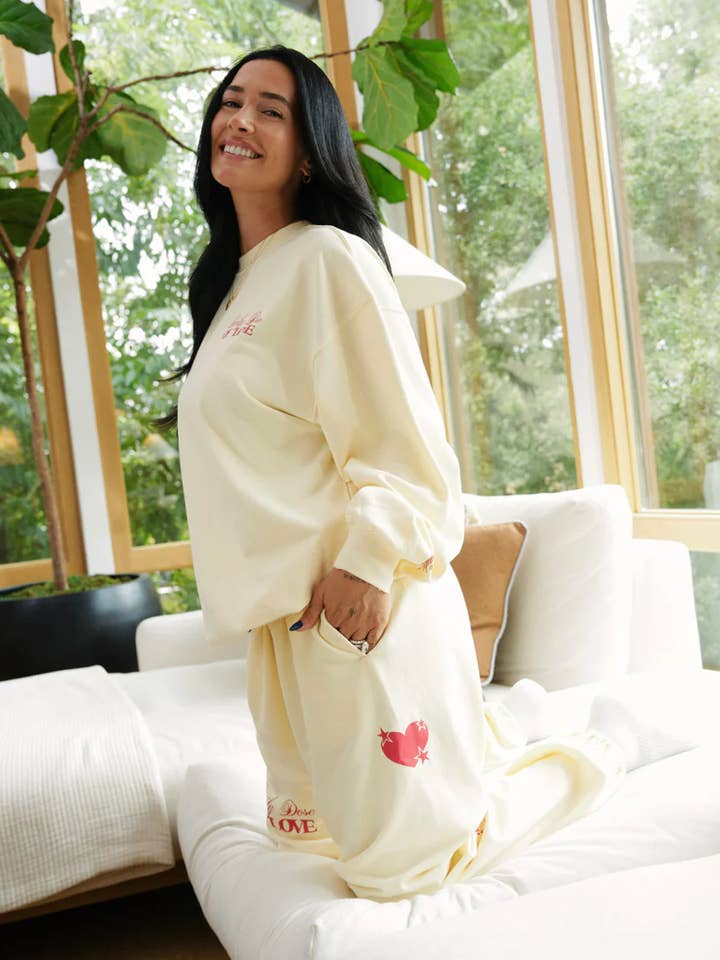 The Mayfair Group - Wholesale Lounge Sweatpants/Joggers - Women's - Mayfair X Avery Woods Daily Dose Of Love Sweatpants1