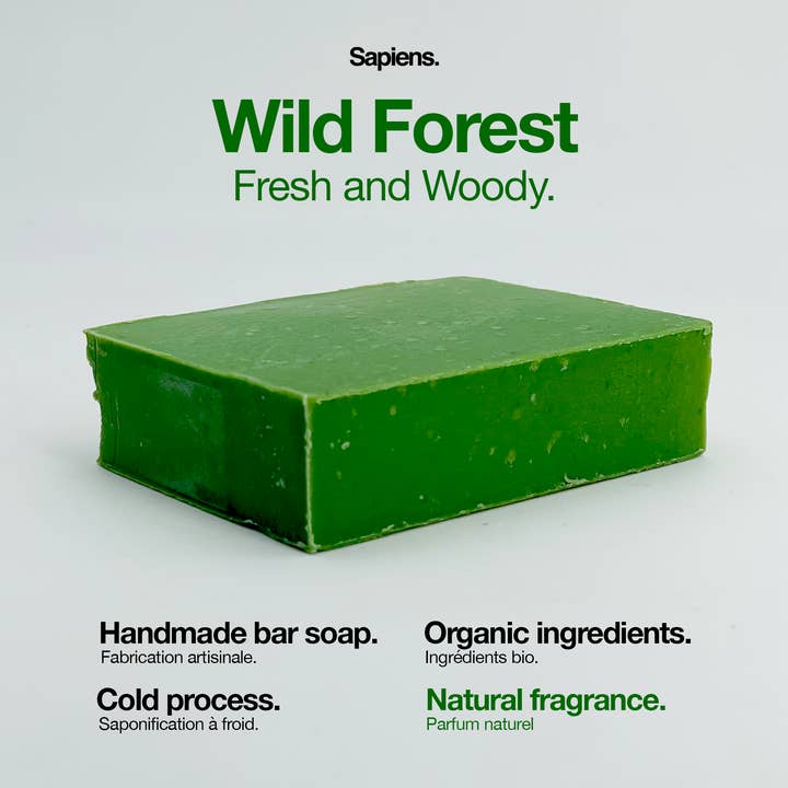 Sapiens. - Wholesale Bar Soap - Men's - Solid soap for men 100g - Wild Forest5
