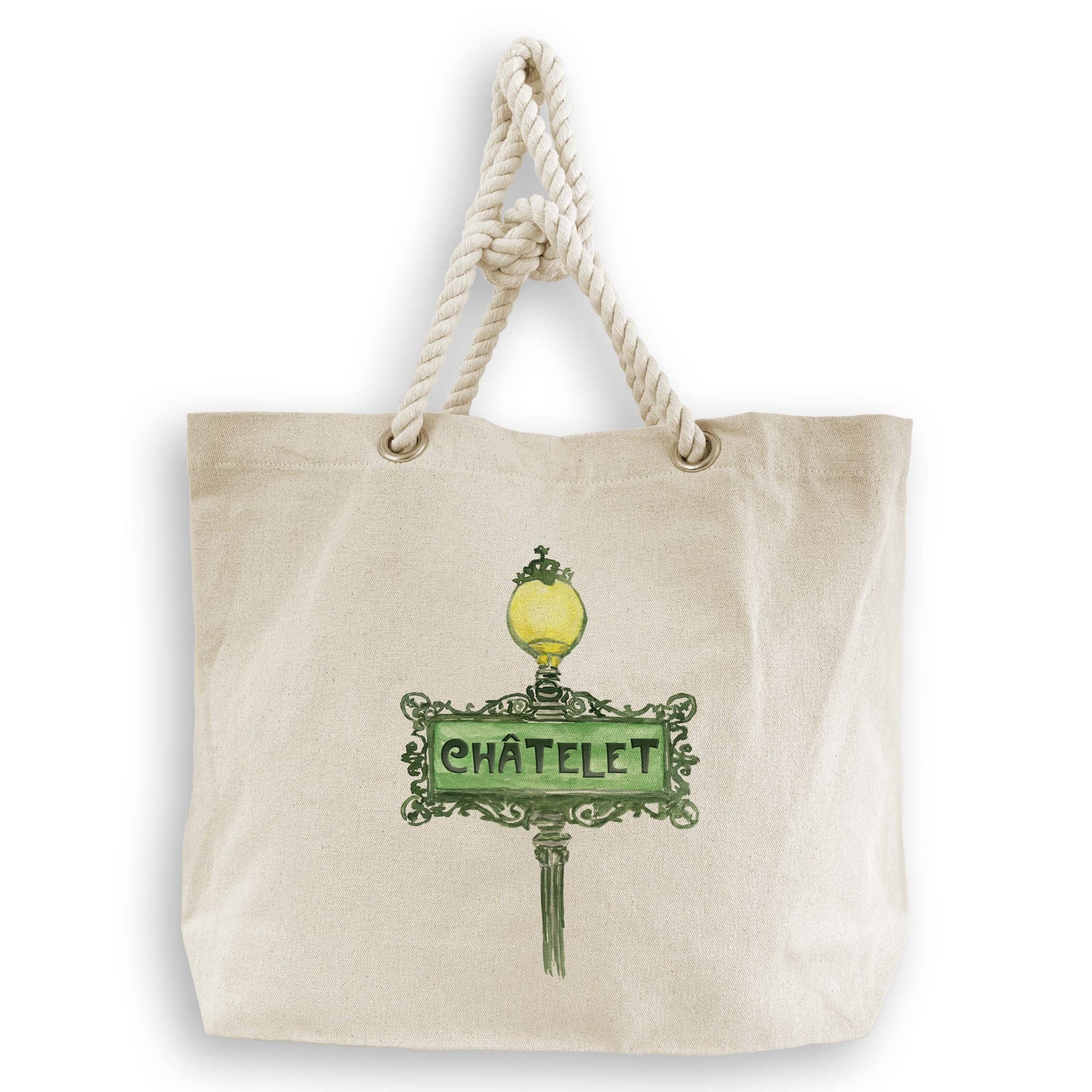 French Graffiti – Großhandel Geschirrtücher – Metroschild Chatelet Paris6