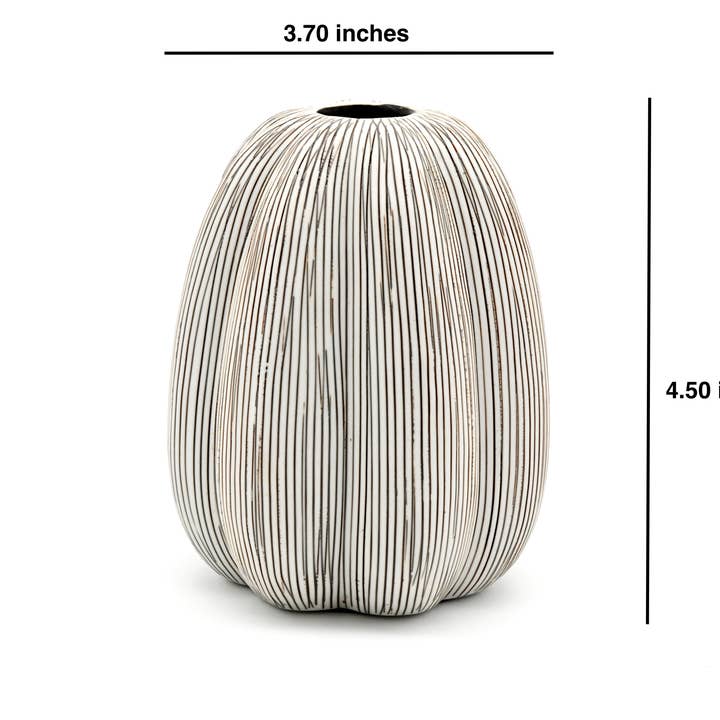 Art Floral Trading LLC - Wholesale Candle Holder - C1348W1 PUMPKIN TAPER CANDLE HOLDER M - W1 Candle holders
