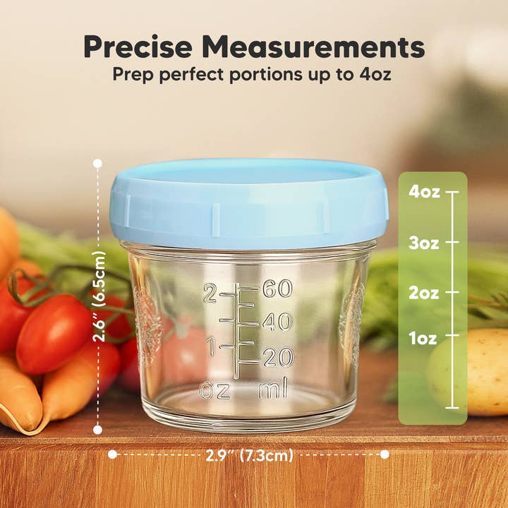 Nord 12pk Prep Baby Food Storage Containers, Leak-Proof Food Jars for wholesale on Faire2