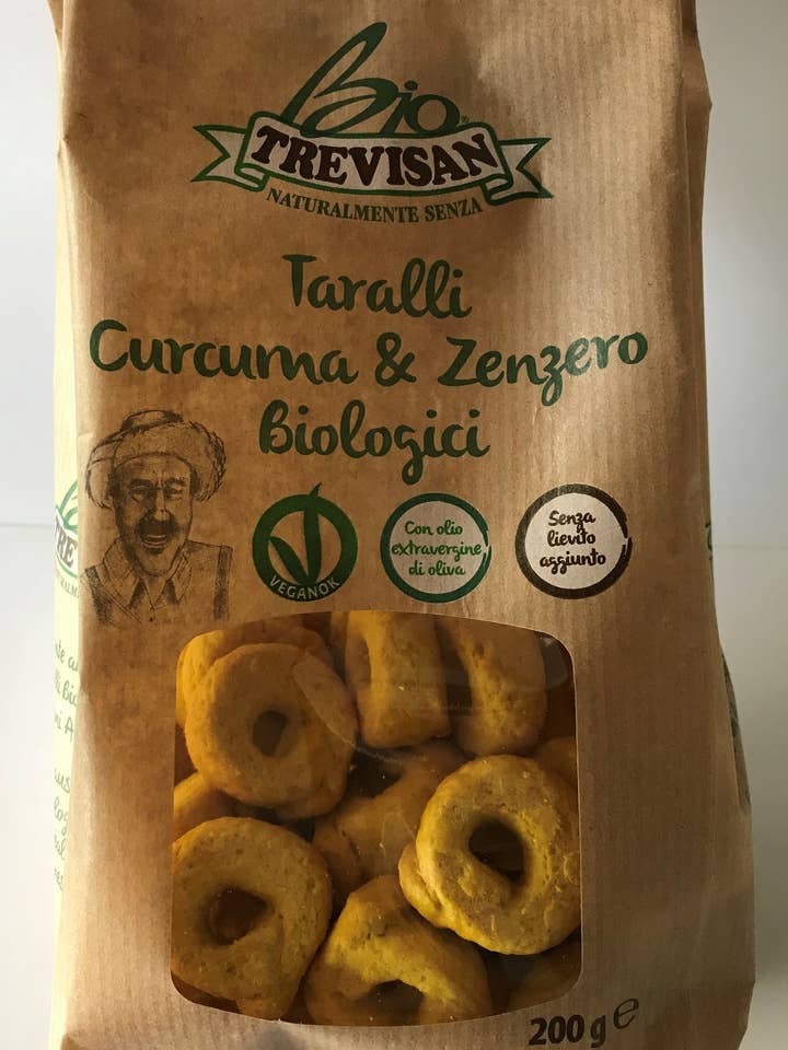 Açafrão orgânico e gengibre Apulian Tarallini por atacado de Trevisan