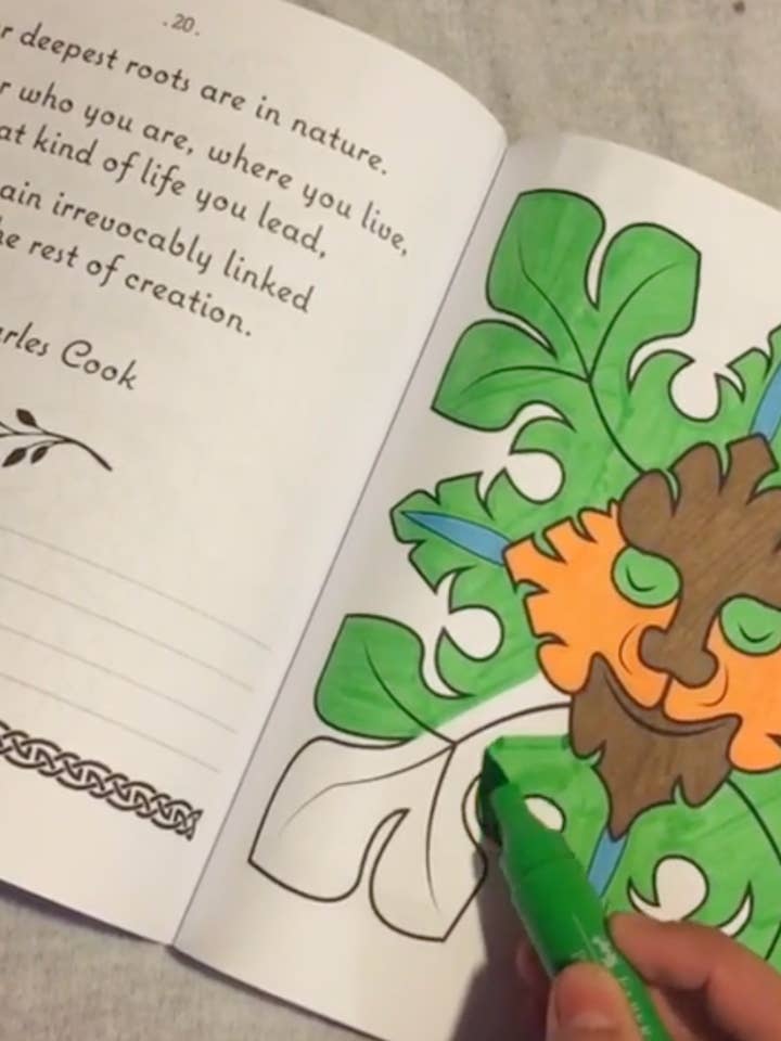 Colorazione Contemplativa: L'Uomo Verde per la vendita all'ingrosso da parte di Anamchara Books