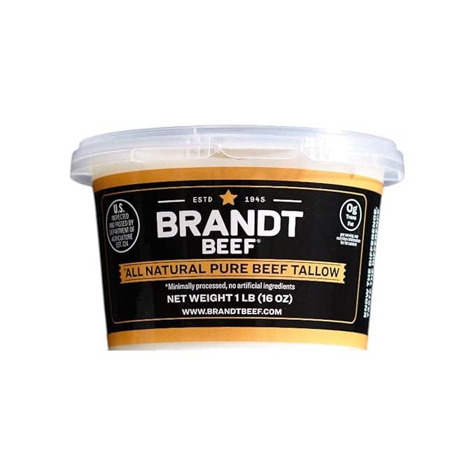 Brandt Beef - Wholesale Cooking Oil - Brandt Beef Tallow - 16oz - 100% Pure Beef Tallow0