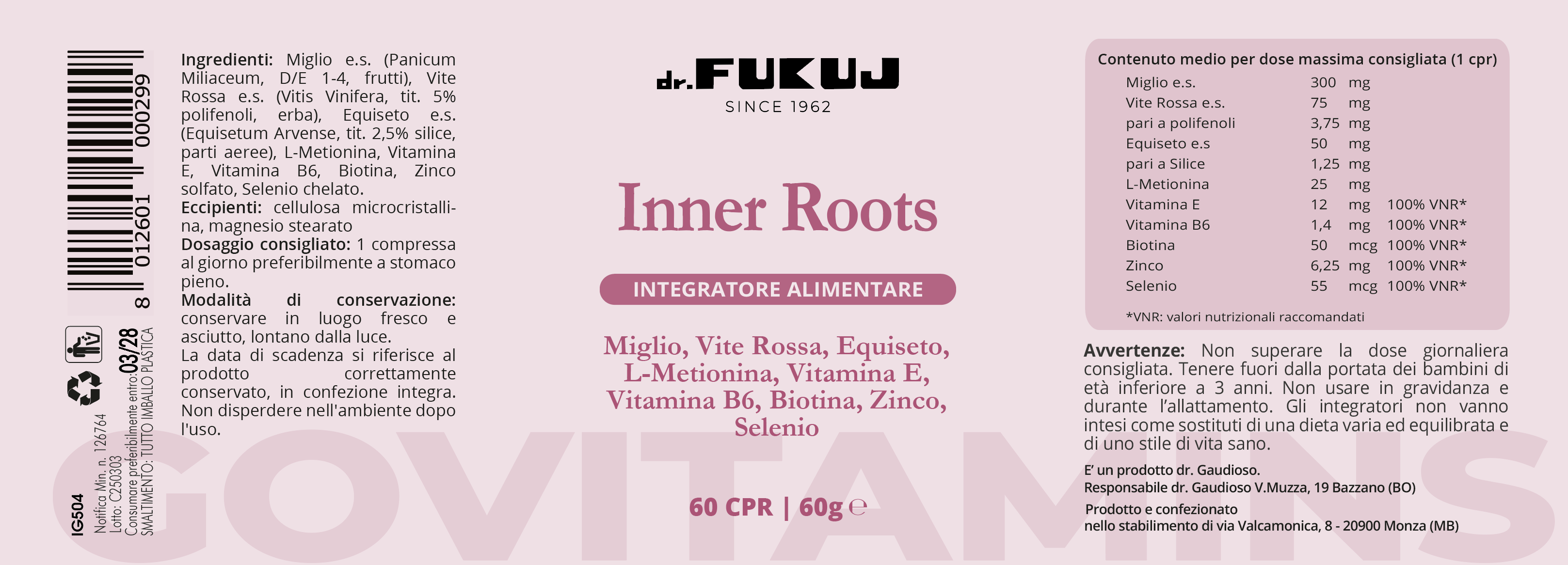 Dr. Fukuj - Wholesale Oral Supplement/Vitamin - Radici Interne1