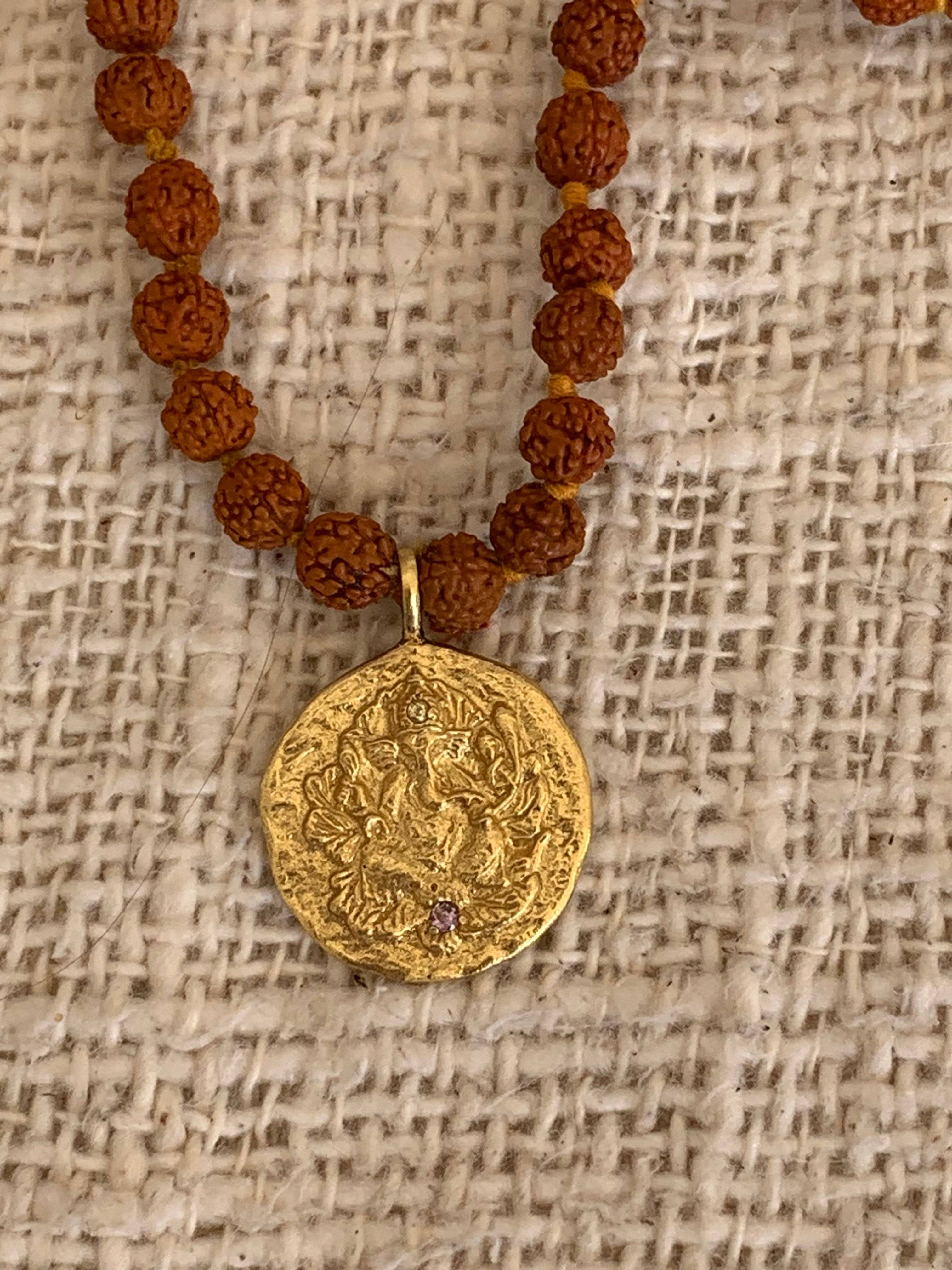 Aurobelle Ibiza - Wholesale Prayer Beads Necklace - Ganesha healing Mala0