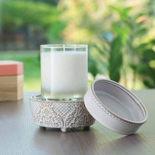 Starlight Wholesale LLC. - Wholesale Fragrance Warmer - Vintage White 2-In-1 Classic Fragrance Warmer