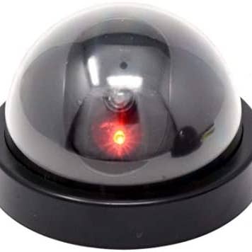 Mandala Crafts - Wholesale Outdoor Sign - Mandala Crafts 4 Dummy Fake Security Dome Cameras with Flashing Red LED Light CCTV Alert Warning Sticker Decal Signs6