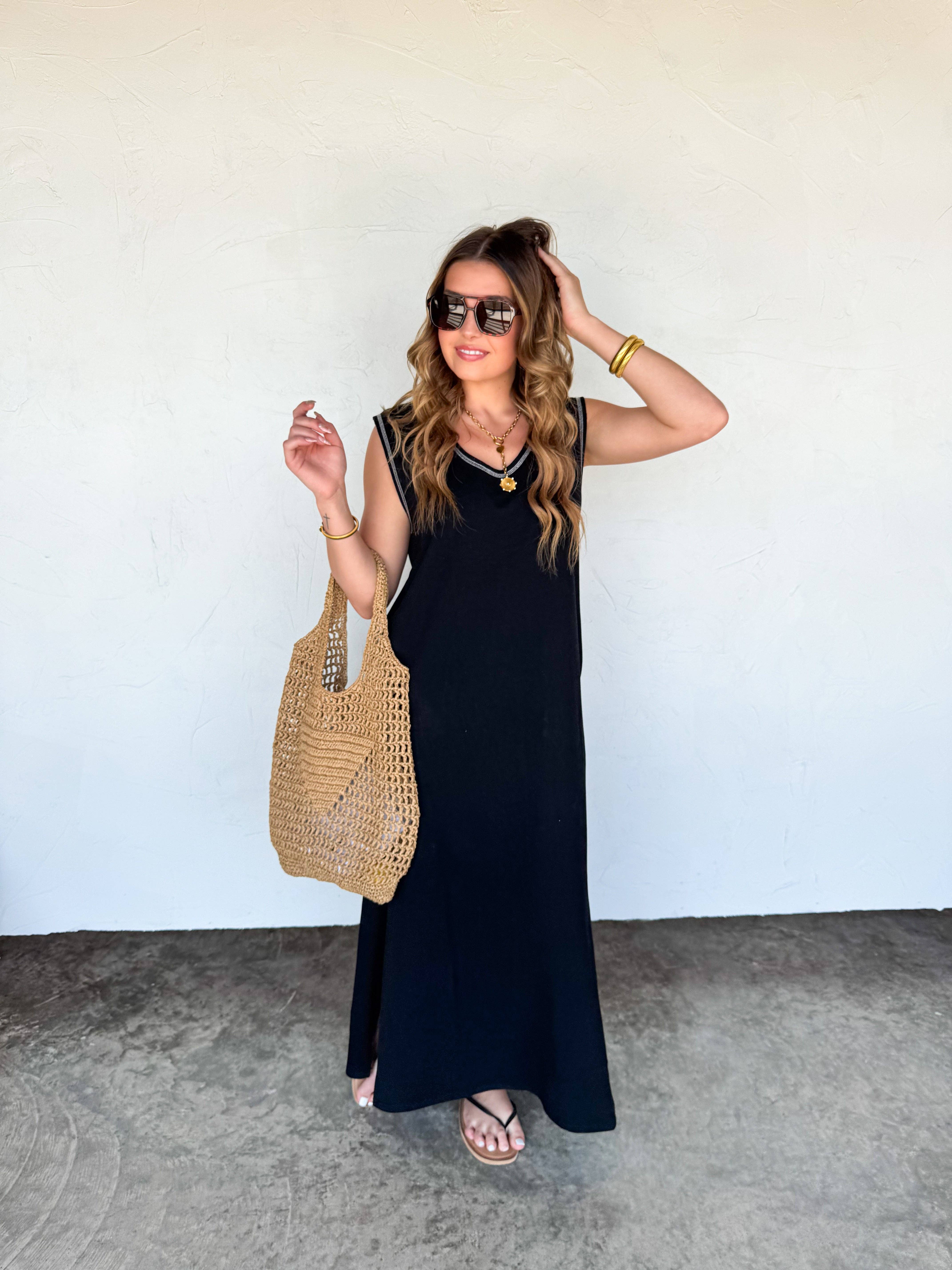 BLAKELEY - Wholesale Dress - Women's - RELAXED SUMMER SPLIT HEM DRESS2