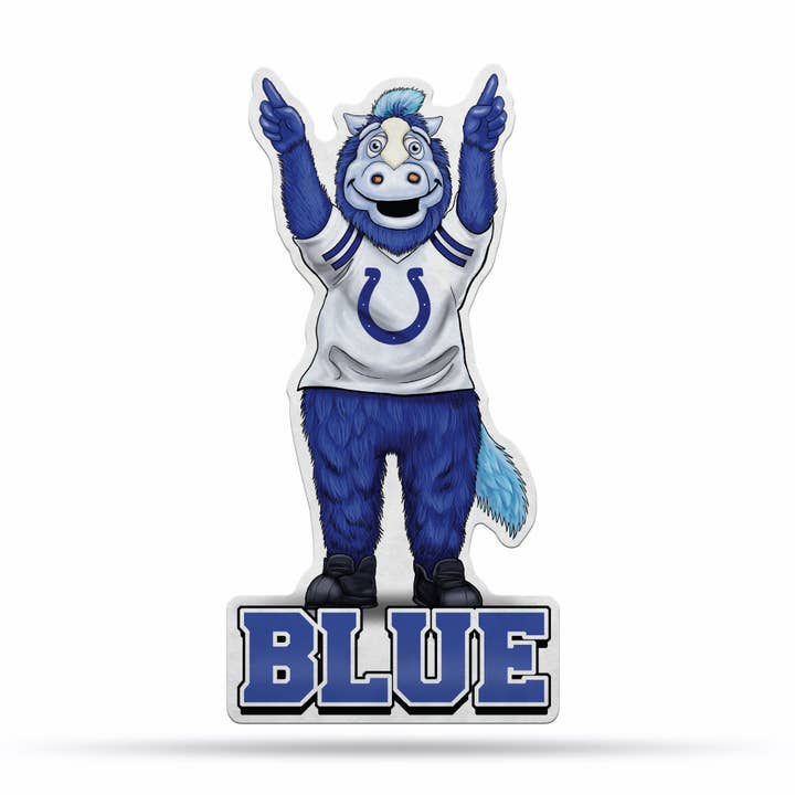 Rico Industries - Wholesale Flag - NFL Indianapolis Colts Mascot Logo Shape Cut Pennant