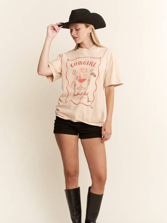 COWGIRL GRAPHIC TEE for wholesale by Cotton Muse
