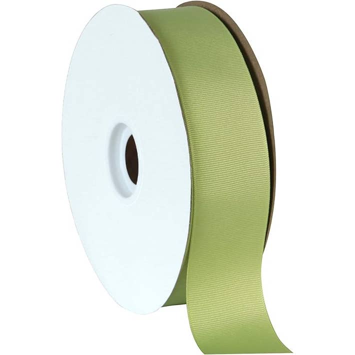Berwick Offray Ribbon - Wholesale Ribbon - Gift Wrapping - Grosgrain Lemon Grass 1-1/2" x 50 Yards