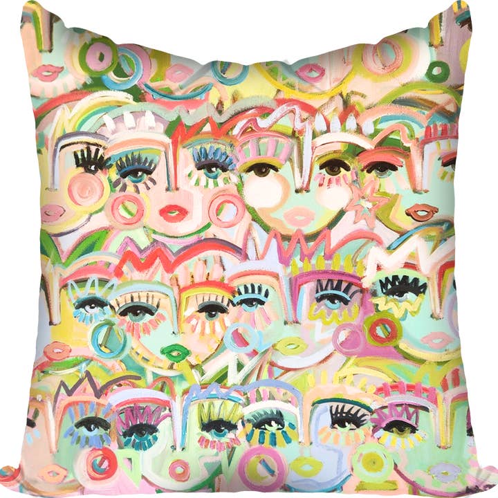 Cuscino Cheeky Chica's Chica per la vendita all'ingrosso da parte di Windy O'Connor Art & Home