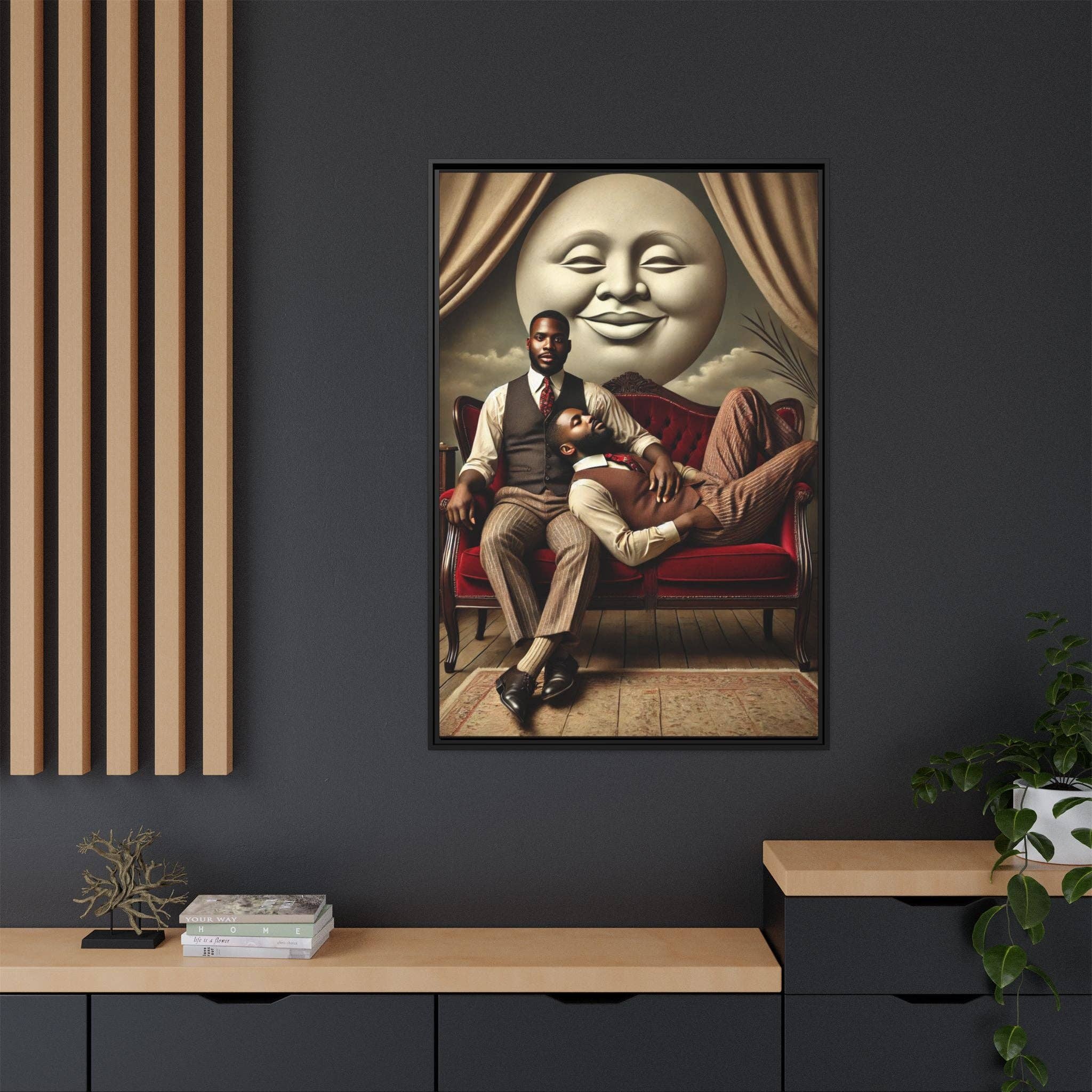 Walt & Pete - Wholesale Art Print - Missing Art Studies - Man In The Moon 00641