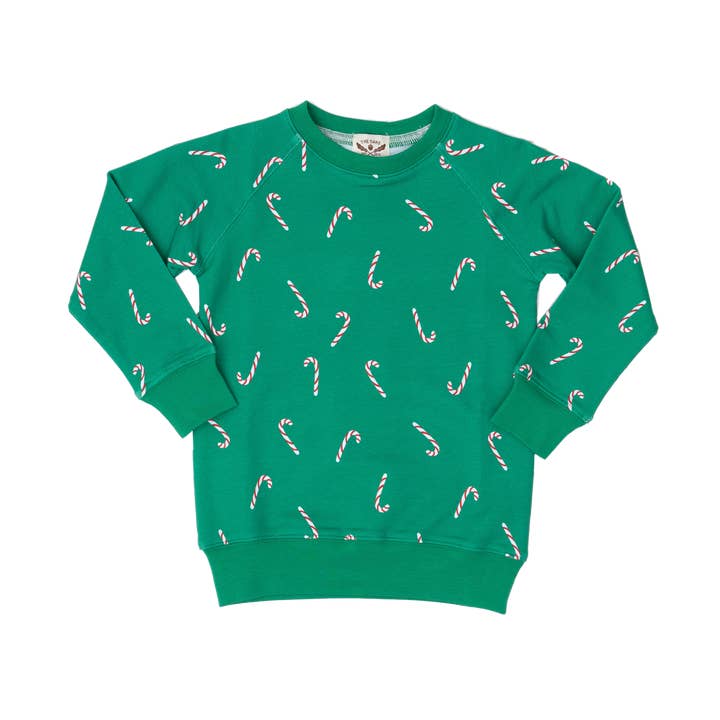 Unisex Candy Cane Sweatshirt for wholesale by The Oaks Apparel Company
