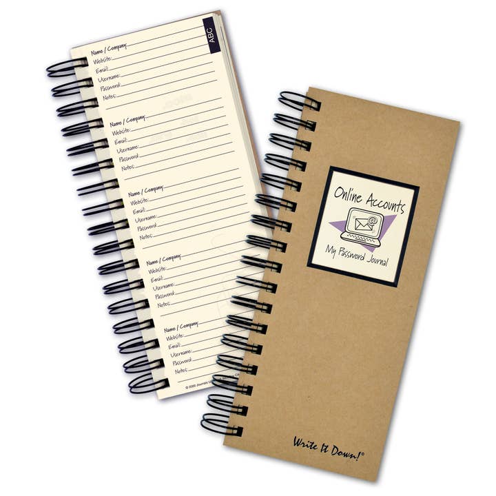 Mot de passe Journal - Mid (Kraft) pour la vente par Journals Unlimited