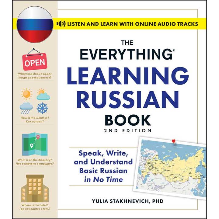 Everything Learning Russian Book, 2nd Edition by Yulia Stakhnevich for wholesale by Simon & Schuster