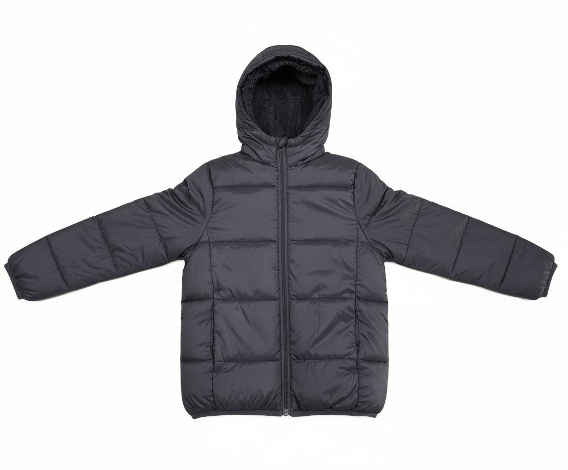 1826 - Vente Doudoune – enfant - Doudounes à capuche doublées en sherpa pour garçons 1826 tailles 4-204
