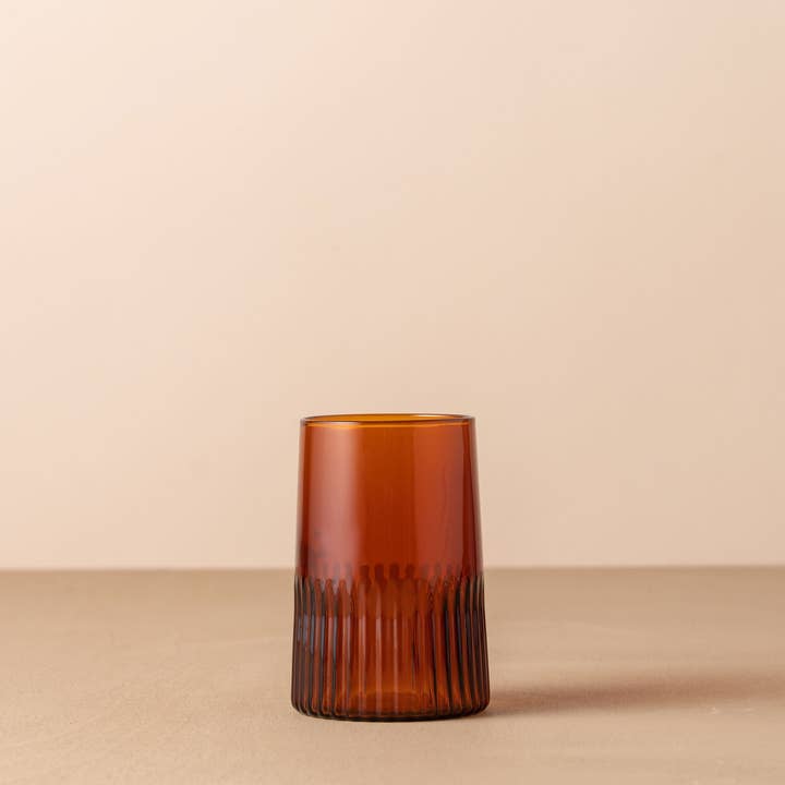 Saardé - Wholesale Drinking Glass/Cup - Kairos Large Water Glass | Dark Amber | Set of 20