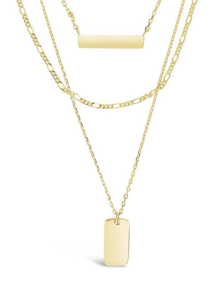 Triple Layered Bar Necklace for wholesale by Sterling Forever